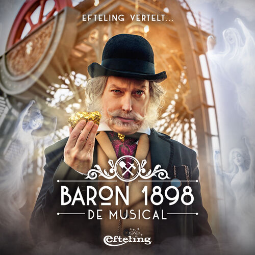 baron staat met goud in zijn hand voor de baron 1898