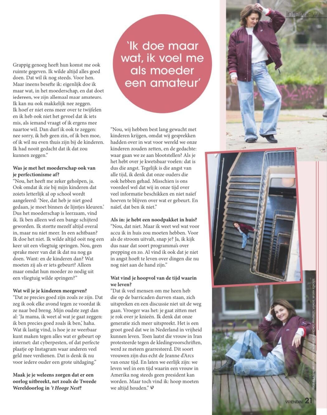 Interview Fockeline in de Vriendin - 3jan25 (2)