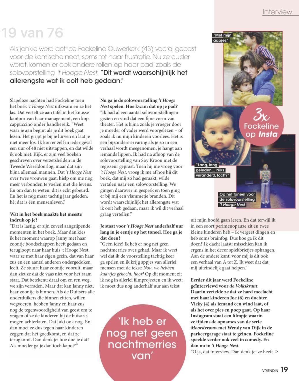 Interview Fockeline in de Vriendin - 3jan25 (3)