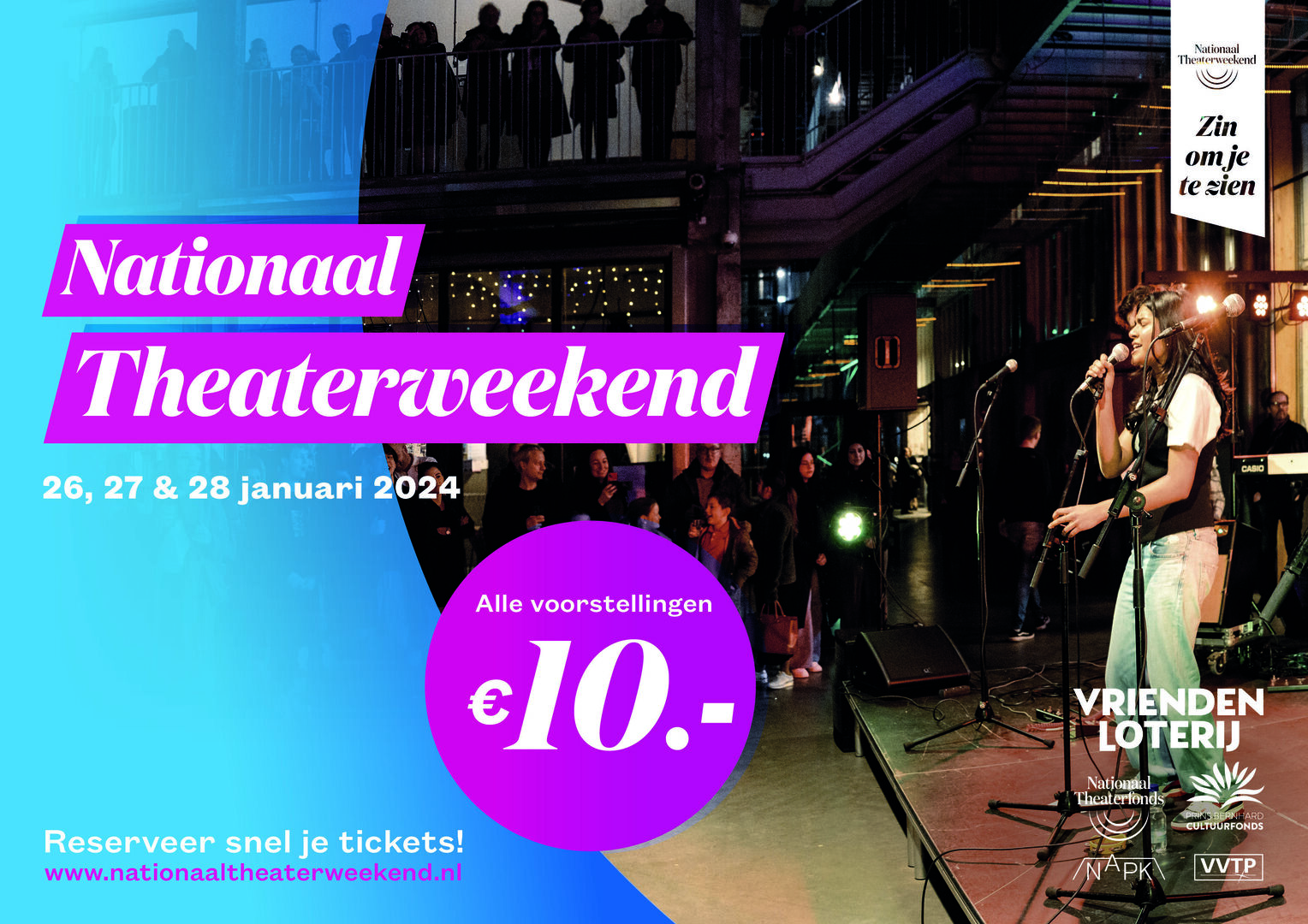 Nationaal Theaterweekend dit jaar in het Munttheater